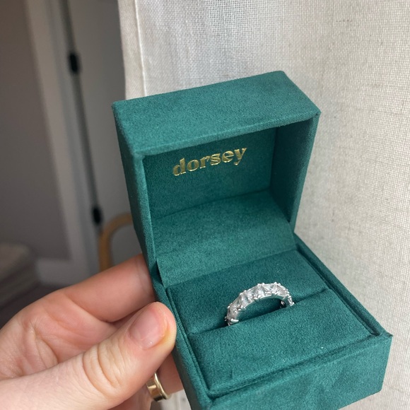 Elegant Silver Eternity Ring - Picture 2 of 3